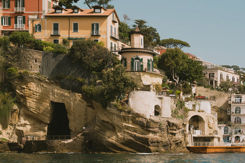 The historical seaside villas in the Posillipo neighbourhood of Naples, Italy
