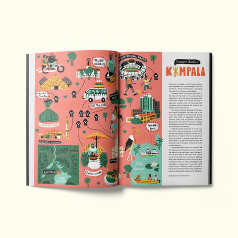 A map of Kampala, Uganda in Fare magazine