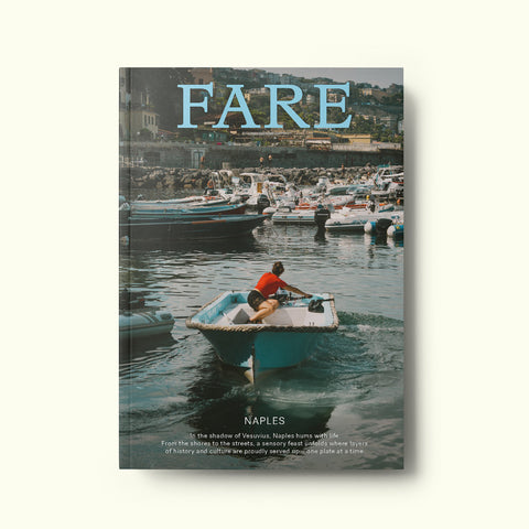 The cover of Fare magazine's Naples, Italy city guide